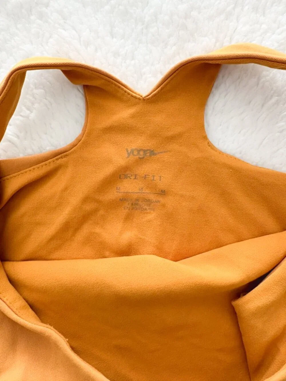 Nike Dri-FIT Orange Tank with Built-In Bra